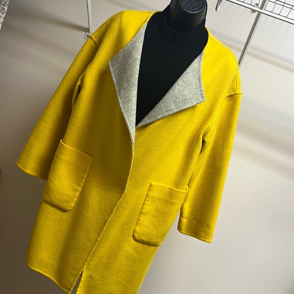 Oversized Wool Blended Trench Coat